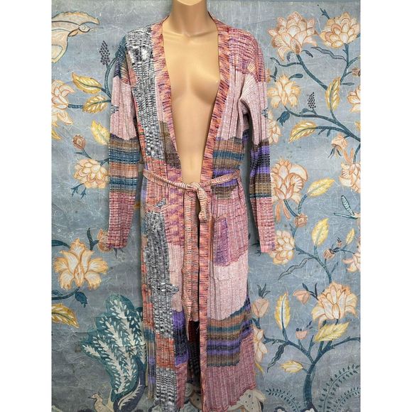 Anthropologie Patchwork Cardigan Sweater - Picture 6 of 8